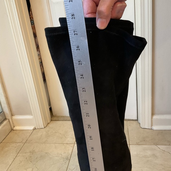 Thigh High Boots, Black Suede by Dolce Vita, Short Heel, 27.5” tall, Sz 8.5 - Picture 8 of 15